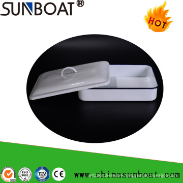 Sunboat Kitchenware/ Kitchen Appliance Enamel Tray Rectangular Plate Enamel Basin Medical Disc Tray